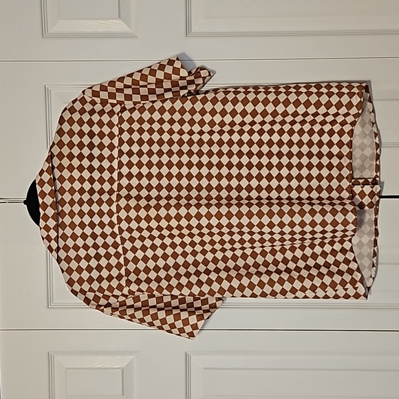 Shein Checkered Blouse - Picture 2 of 3